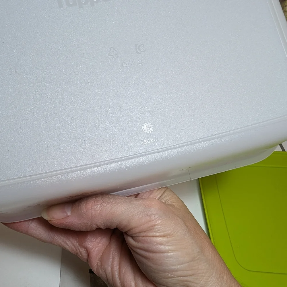Tupperware Freezer Mates II Medium Plus 4 1/4 C Container, 7869C-2 and 7870B-3
